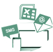 Sms/Email/Excel/Csv